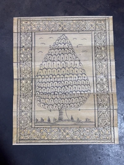 Palm Leaf Engraving